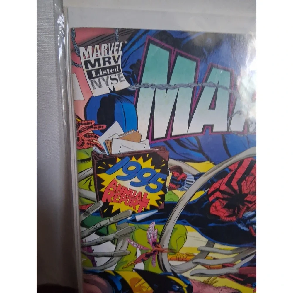 Marvel 1995 Annual Stockholders Report With Stockholder Letter From Marvel Comic